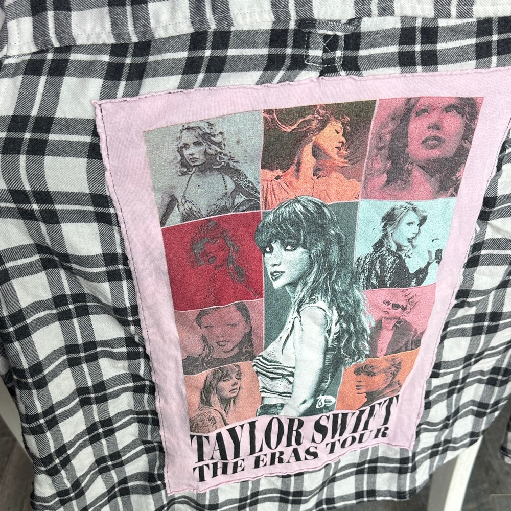 Taylor Swift Graphic Plaid Shirt